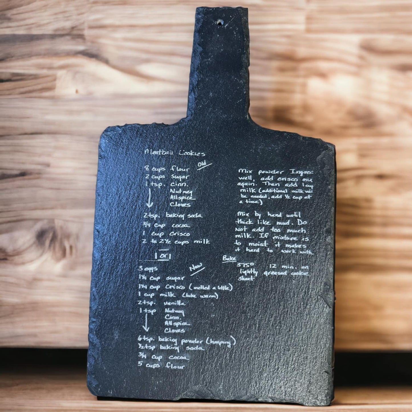 Custom Slate Recipe Board